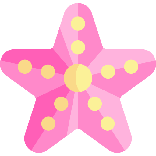 estrella de mar Kawaii Flat icono