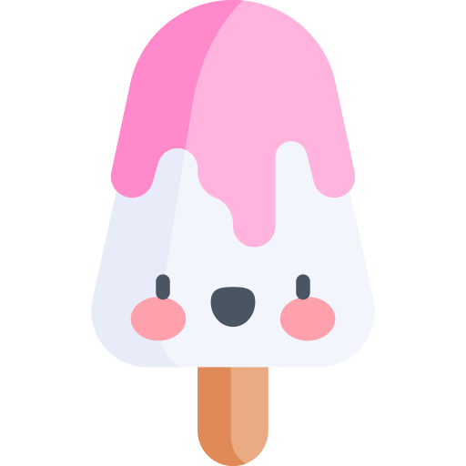 glace Kawaii Flat Icône