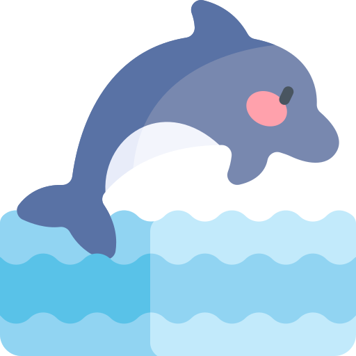 delfin Kawaii Flat icon