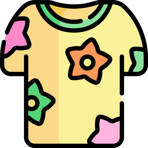maglietta Kawaii Lineal color icona