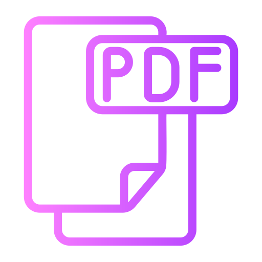 pdf Generic gradient outline ikona