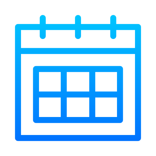 Calendar Generic gradient outline icon