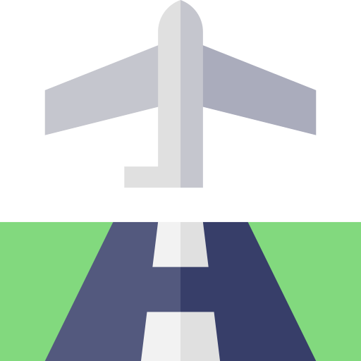 滑走路 Basic Straight Flat icon