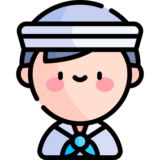 선원 Kawaii Lineal color icon