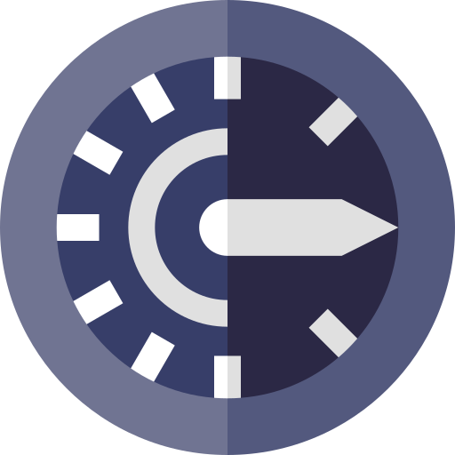 indicatore di velocità verticale Basic Straight Flat icona
