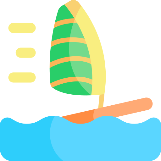 windsurf Kawaii Flat icono