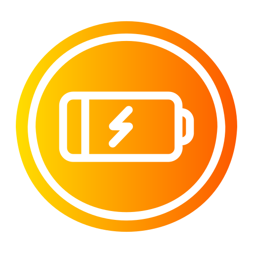 Ładowanie baterii Generic gradient fill ikona