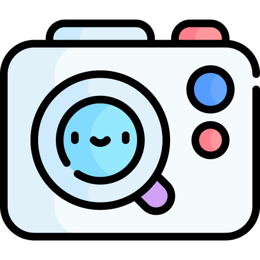 デジタルカメラ Kawaii Lineal color icon