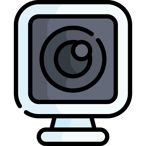 webcam Kawaii Lineal color icoon