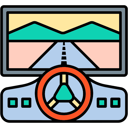simulator Generic color lineal-color icon