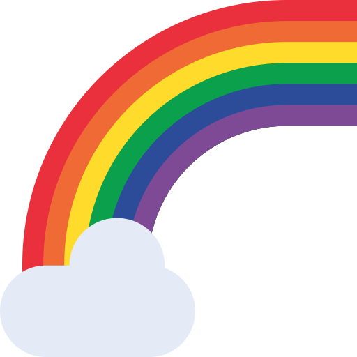 arcobaleno Generic color fill icona