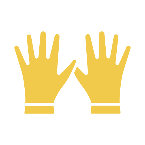 Cleaning gloves Generic color fill icon