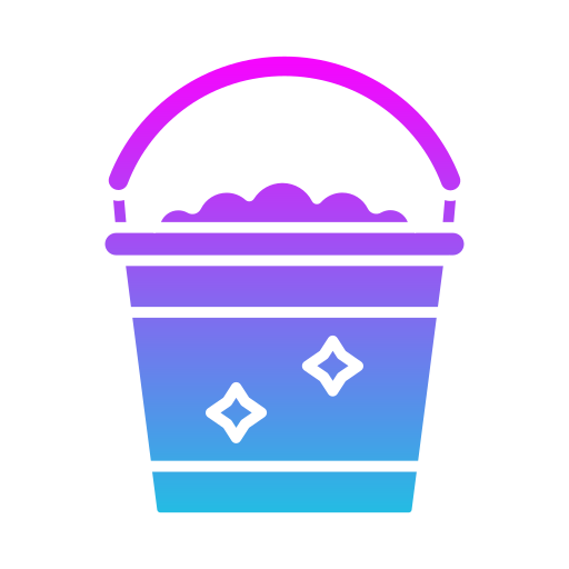 Cleaning bucket Generic gradient fill icon