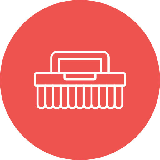 Cleaning brush Generic color fill icon