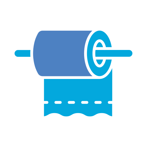 Toilet paper Generic color fill icon