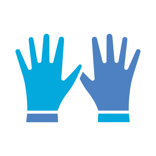 Cleaning gloves Generic color fill icon