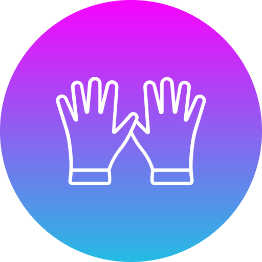 rękawiczki do czyszczenia Generic gradient fill ikona