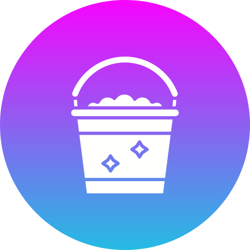 Cleaning bucket Generic gradient fill icon