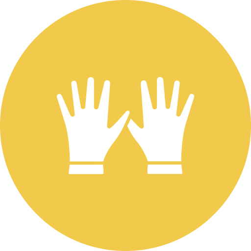 rękawiczki do czyszczenia Generic color fill ikona