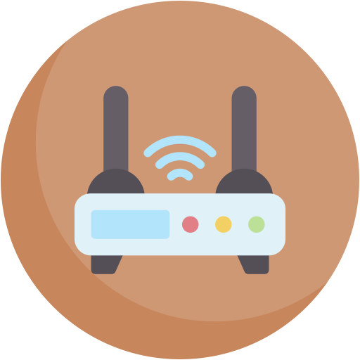 Wireless router Generic color fill icon