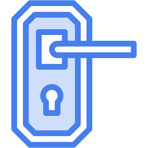 Door handle Generic color lineal-color icon