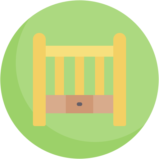 Baby crib Generic color fill icon