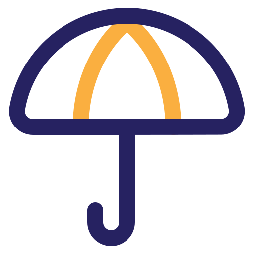 傘 Generic color outline icon