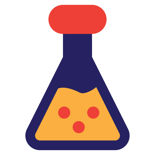Erlenmeyer flask Generic color fill icon