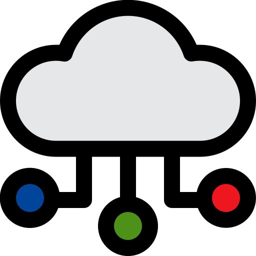 chmura Generic color lineal-color ikona