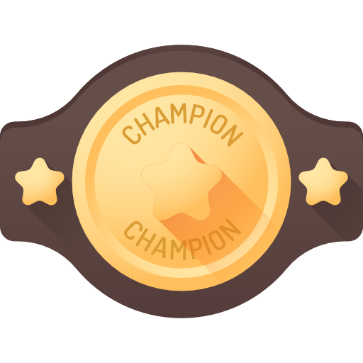 Champion belt 3D Color icon