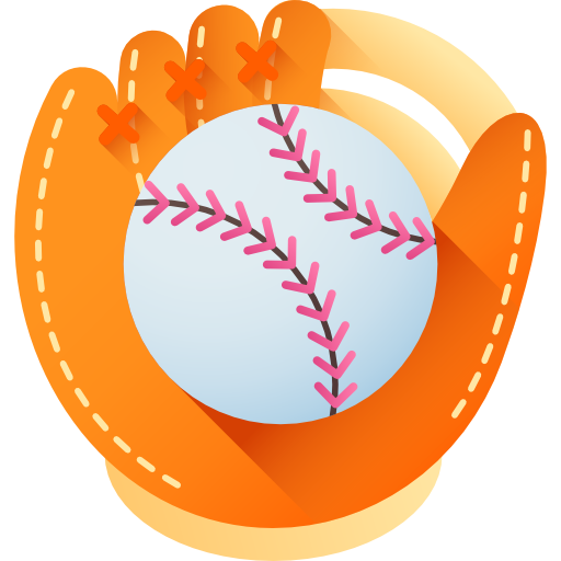 rękawica bejsbolowa 3D Color ikona