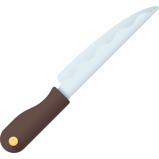 Knife 3D Color icon