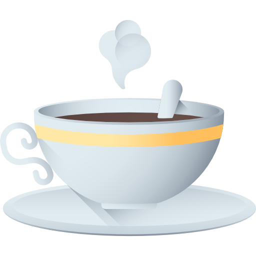 Tea cup 3D Color icon