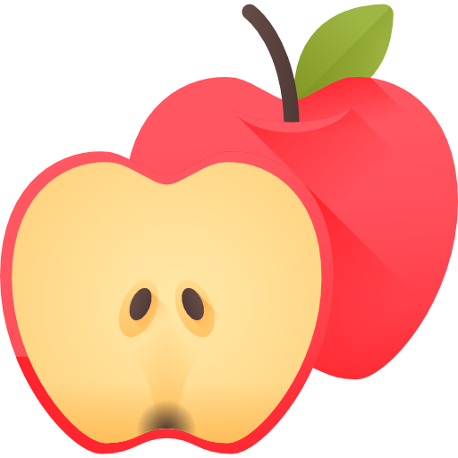 maçã 3D Color Ícone