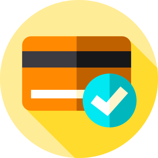 tarjeta de crédito Flat Circular Flat icono