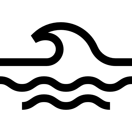 波 Basic Straight Lineal icon