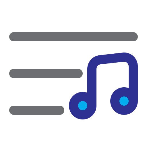 Song Generic color lineal-color icon