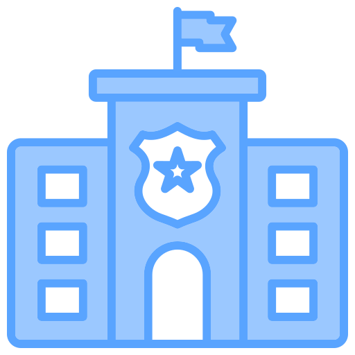 politiebureau Generic color lineal-color icoon