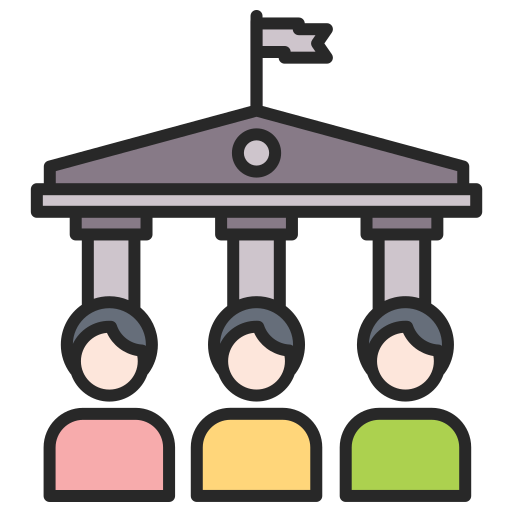 gobierno Generic color lineal-color icono