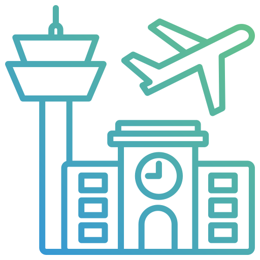 Airport Generic gradient outline icon
