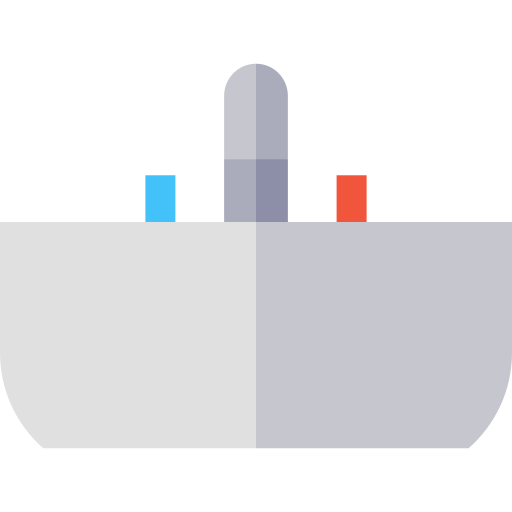 Bathtub Basic Straight Flat icon