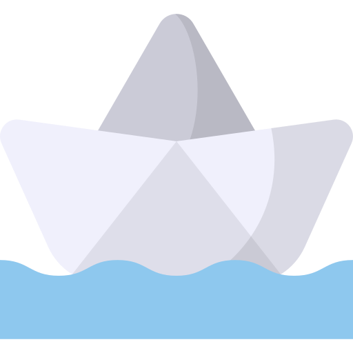 Бумажный кораблик Generic color fill иконка