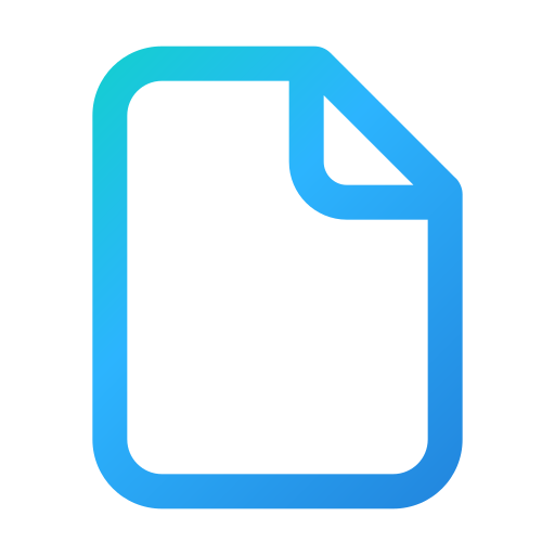 File Generic gradient outline icon
