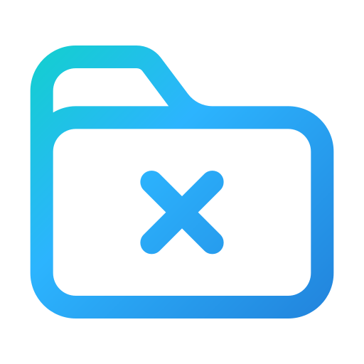 Folder Generic gradient outline icon