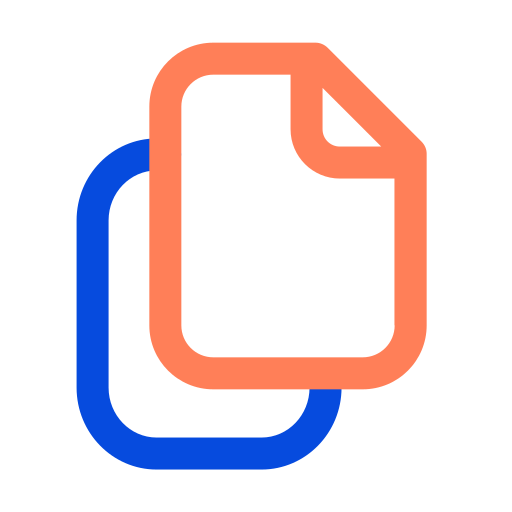 Duplicate Generic color outline icon
