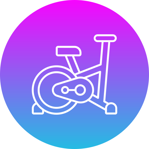 stilstaande fiets Generic gradient fill icoon