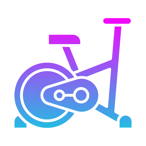 bicicleta estacionaria Generic gradient fill icono