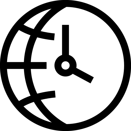 ワールドタイム Generic black outline icon