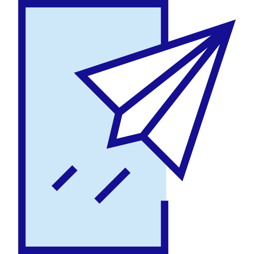 Paper plane Generic color lineal-color icon