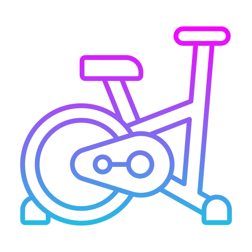 bicicleta estacionaria Generic gradient outline icono